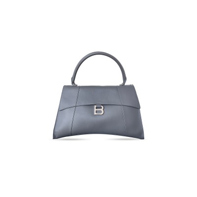 BALENCIAGA WOMEN'S HOURGLASS SOFT BAG LARGE IN GRAY 8106332ABF81000 (39.8*24.8*14.9cm)